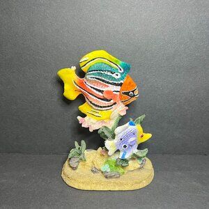 K's Collection Hand Painted Nautical Marine Tropical Fish Figure Sculpture 4.75"